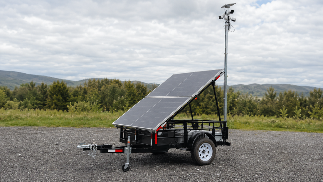 4 Carros Portapaneles Solares con Mástil para Cámara de Vigilancia – Proyecto en Alianza con TECNYC