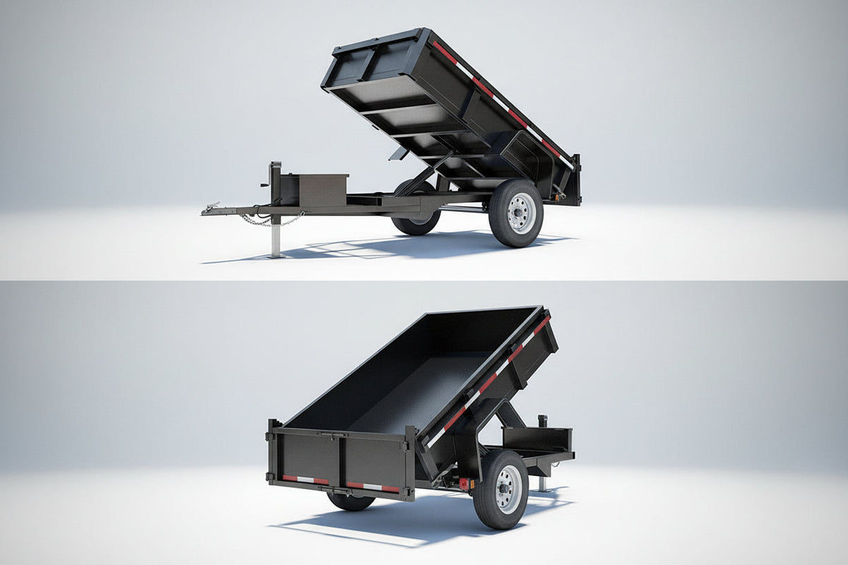 Carro Multicarga 1000 kg con Función Minitolva – Plataforma 2x1 m para Carga Pesada