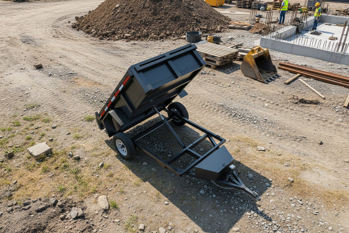 Carro Multicarga 1000 kg con Función Minitolva – Plataforma 2x1 m para Carga Pesada