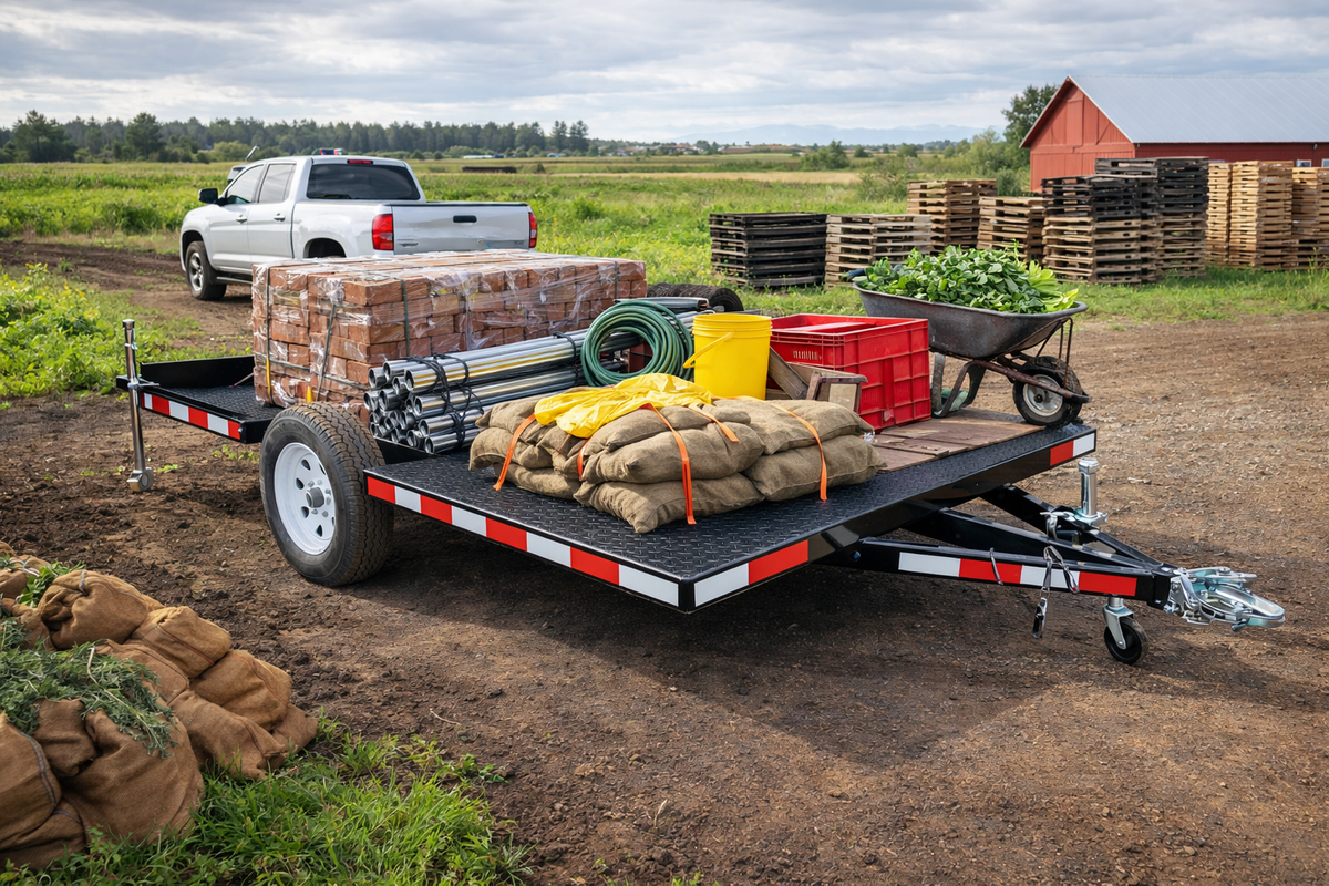 Carro de Arrastre Plano 1.000 kg – Plataforma Metálica 3 × 2 m
