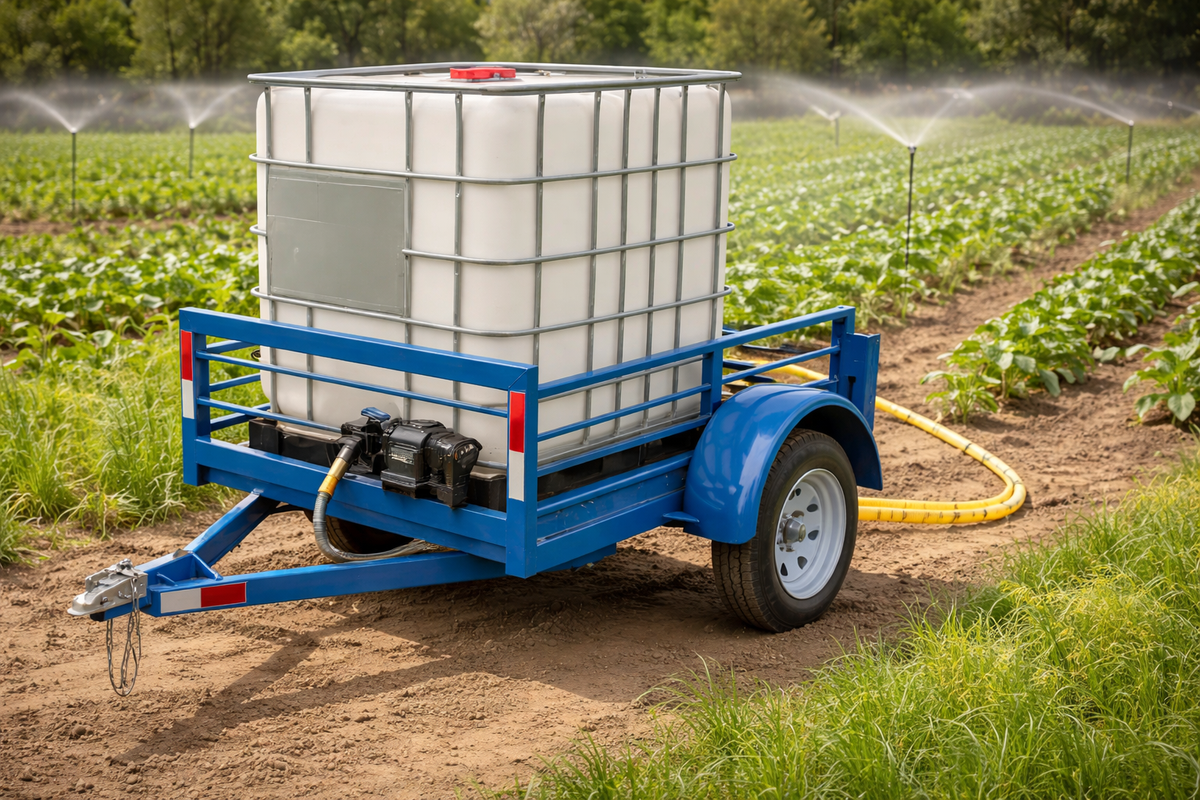 Carro de Arrastre para IBC de Agua 1.000 Litros (1.000 kg)
