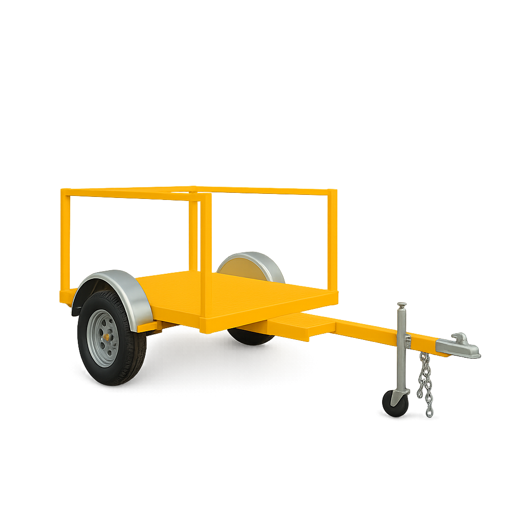 Carro Plano para Baño Químico – Plataforma 120 × 120 cm