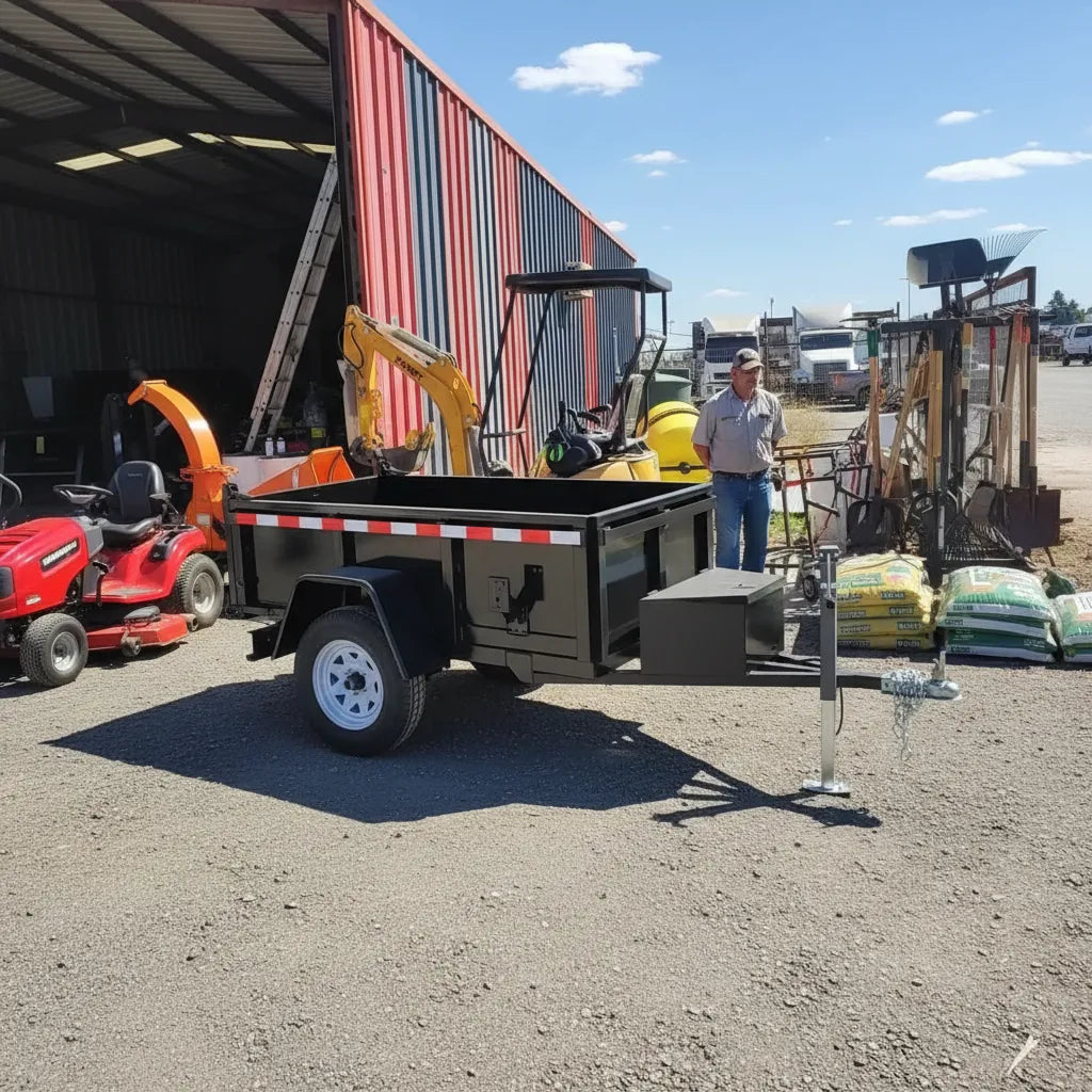 Carro Multicarga 1000 kg con Función Minitolva – Plataforma 2x1 m para Carga Pesada