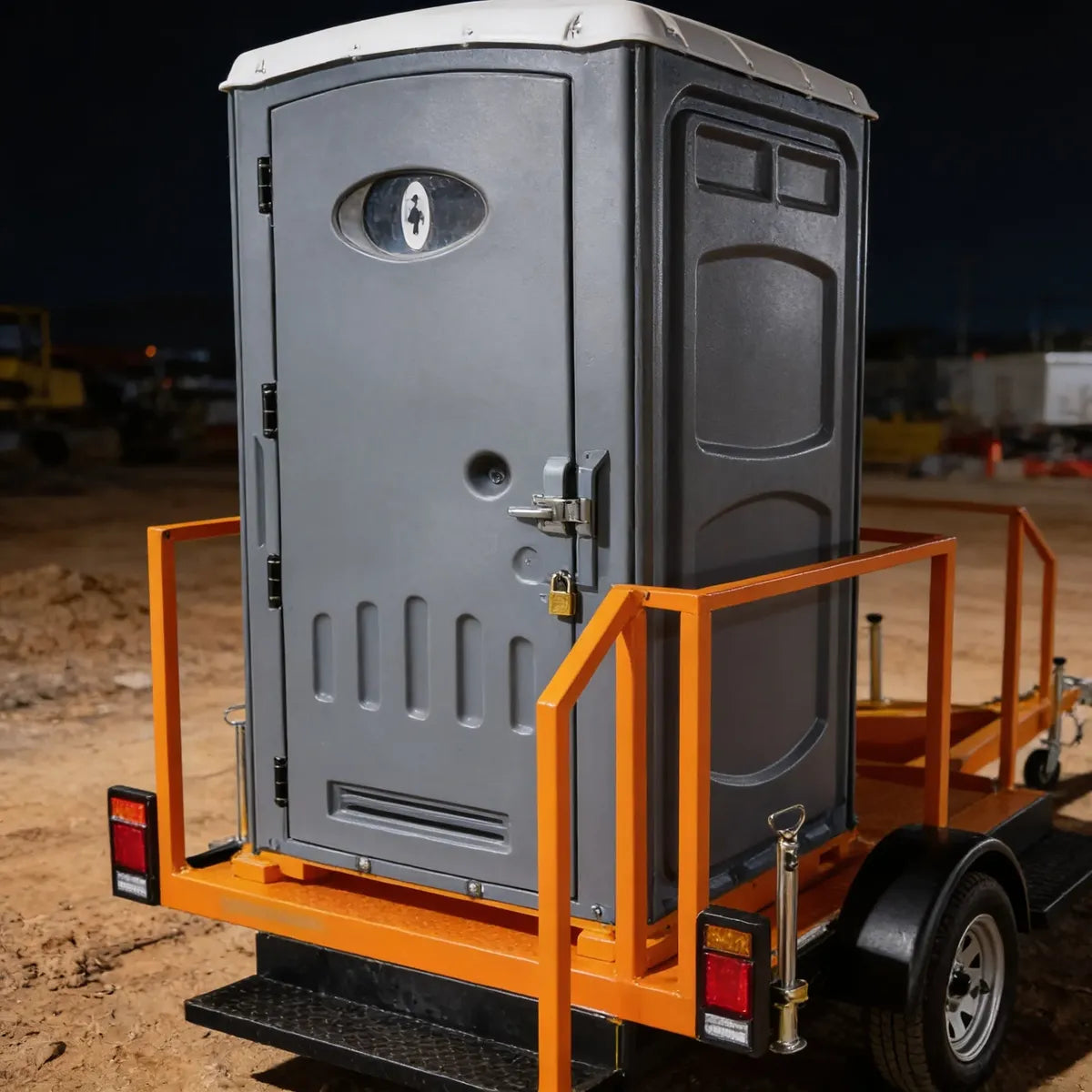 Carro Plano para 2 Baños Químicos – Plataforma 240 cm