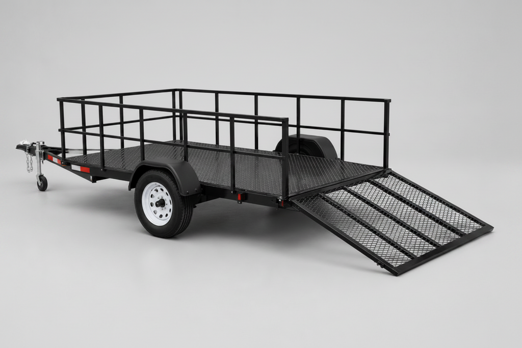 Carro Multicarga con Rampa Abatible – Barandas altas