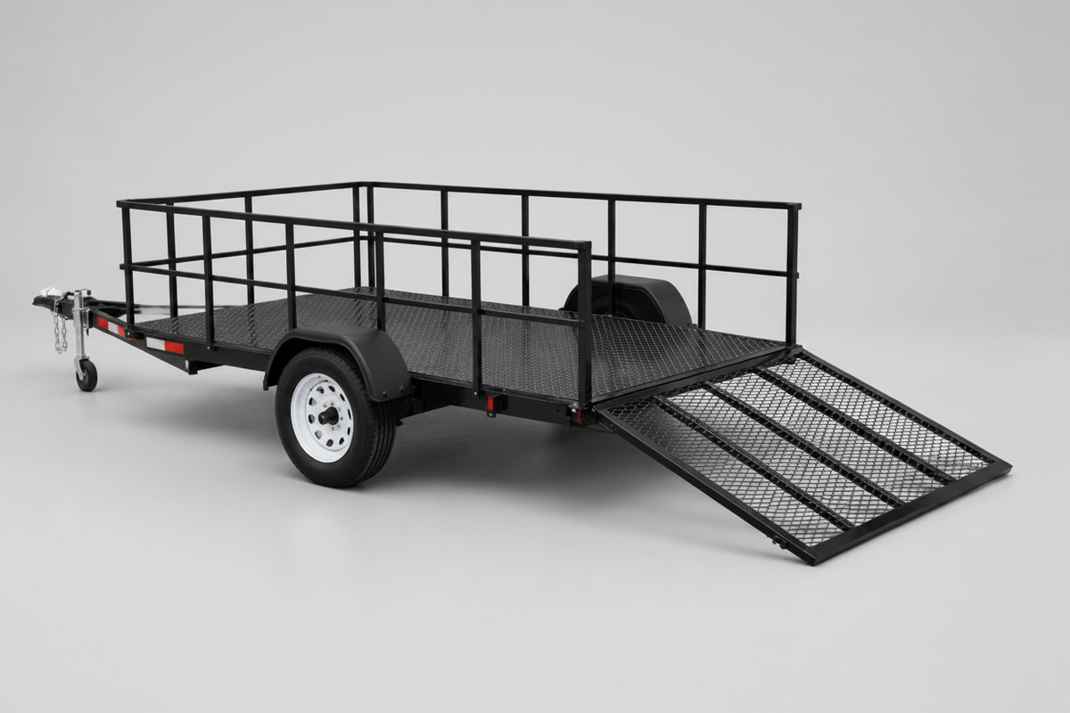 Carro Multicarga con Rampa Abatible – Barandas altas
