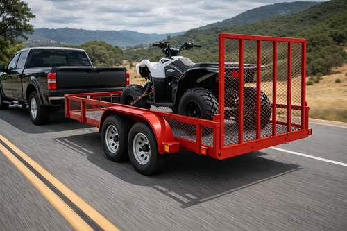 Carro de Arrastre Cama Baja con Rampa – 2.000 kg