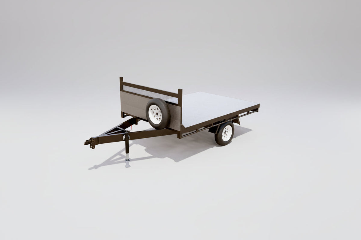 Carro de Arrastre Plano 1.000 kg – Chasis Tipo Cama Alta