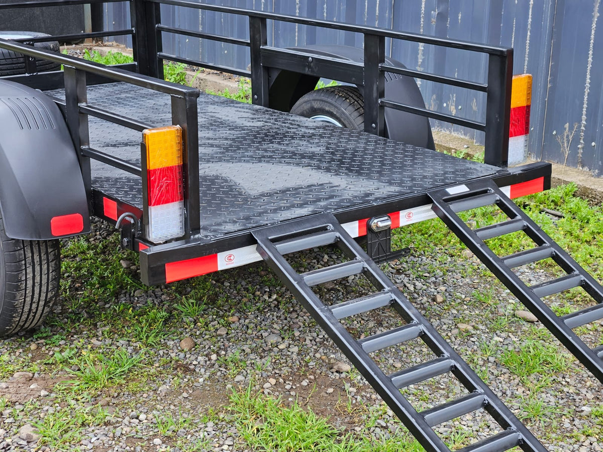Carro de Arrastre Carga Ligera 650 kg con Rampas desmontables – Plataforma 2 × 1 m