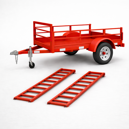 Carro de Arrastre Carga Ligera 650 kg con Rampas desmontables – Plataforma 2 × 1 m