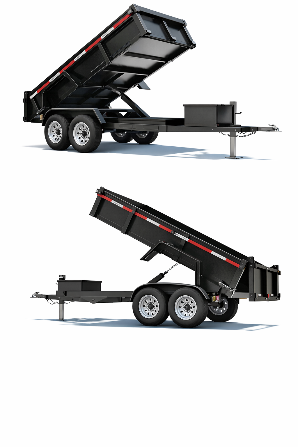 Carro de Arrastre Tipo Tolva / Volteo 2.500 kg – Caja Basculante 4 × 1,5 m