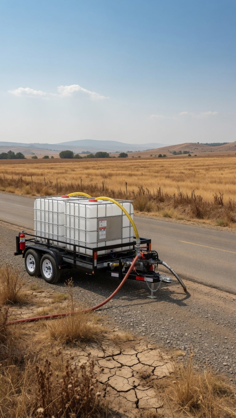 Carro de Arrastre para IBC de Agua 1.000 Litros (2.500 kg)