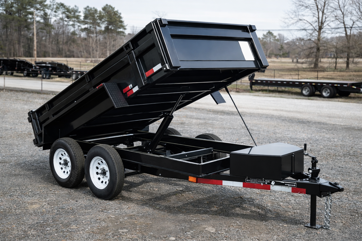 Carro de Arrastre Tipo Tolva / Volteo 2.500 kg – Caja Basculante 4 × 1,5 m